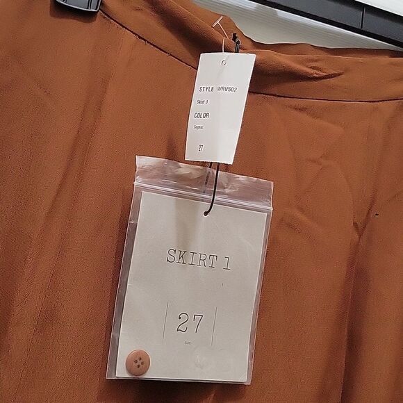 BLK DNM Long Skirt in Cognac - Picture 6 of 12